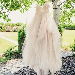 PLUS SIZE Hayley Paige Chandon gown in Sand